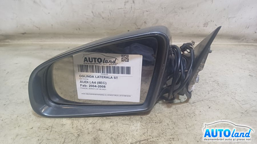 Oglinda Stanga Gri Inchis Audi A4 8EC 2004-2008
