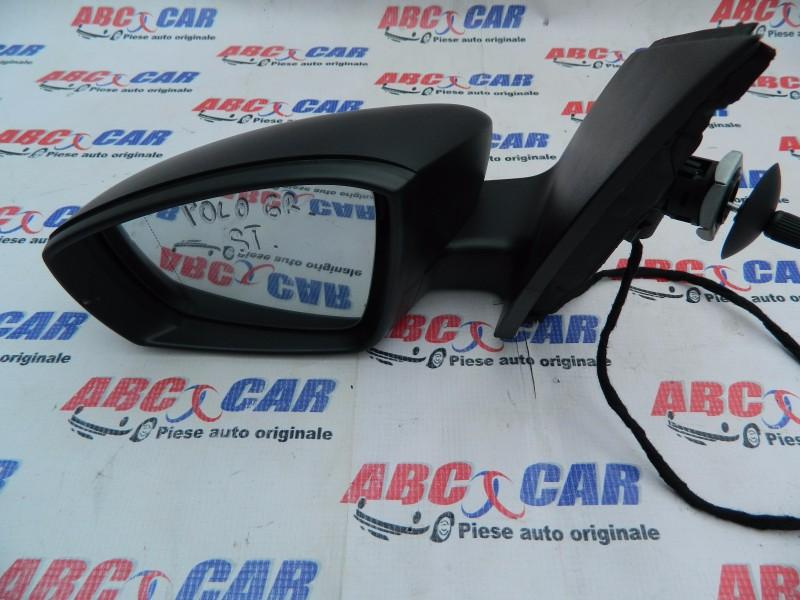 Oglinda stanga manuala Volkswagen Polo 5 2009-2017 6R 6R0857933B