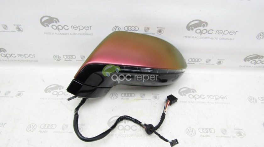 Oglinda stanga Originala Audi A7 4G cu Side Assist (14+2pini)