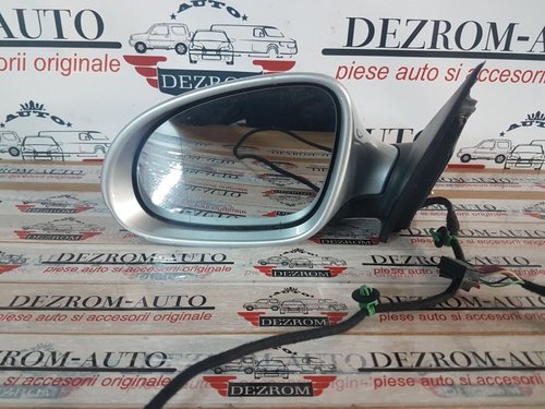 Oglinda stanga retractabila electric cu lumina ambientala vw passat b6 de europa cu 9 fire