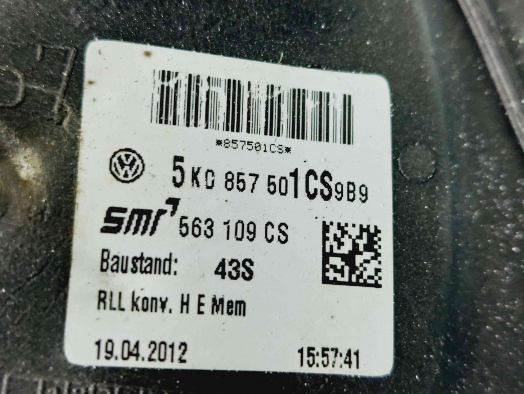 Oglinda stanga Volkswagen Golf 6 (5K1) GTD [Fabr 2009-2013] 5K0857501/LA7T