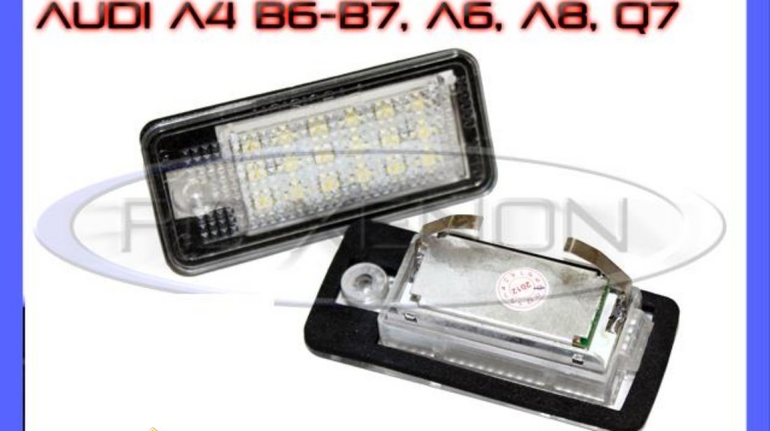 OKAZIE: SET 2 LAMPI LED-uri CAN-BUS NUMAR AUDI - A3/S3,A4 /S4 B6,A4 /S4 B7,A6 /C6,S6,A8 /S8,Q7,RS4 /Avant Quattro,RS6 Plus / Avant - CEL MAI MIC PRET !!!