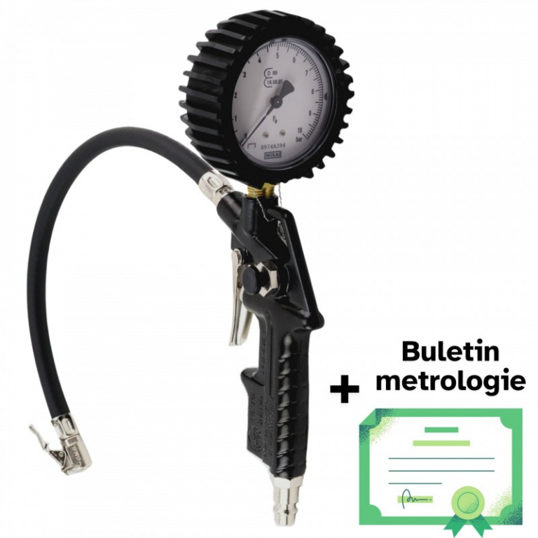 OM-273-MET Pistol de umflat roti Omologat CE cu metrologie