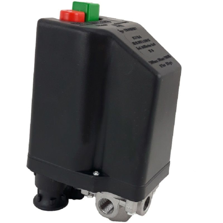 OM-3201404010 Presostat 380v cu protectie termica 6.3-10 Amp.
