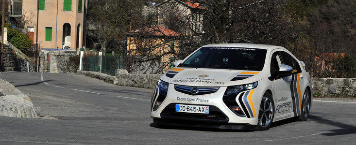 Opel Ampera Castiga Raliul Monte Carlo Opel Ampera Castiga Raliul Monte Carlo