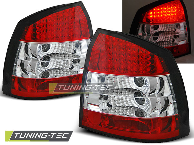 OPEL ASTRA G 09.97-02.04 3D/5D ROSU ALB LED