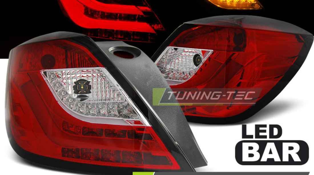 OPEL ASTRA H 03.04-09 3D ROSU ALB LED