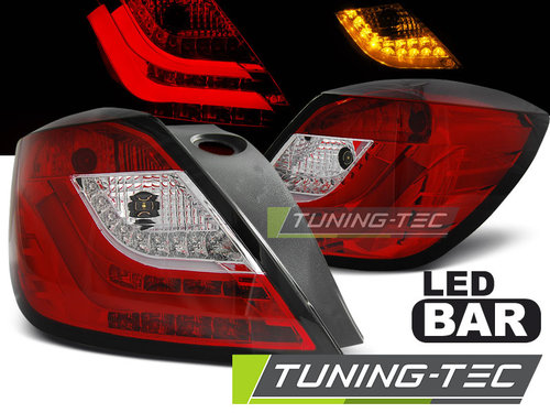 OPEL ASTRA H 03.04-09 3D ROSU ALB LED