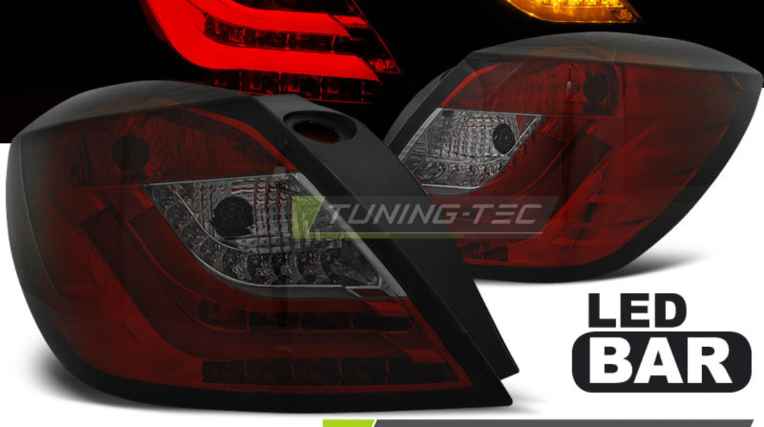 OPEL ASTRA H 03.04-09 3D ROSU SMOKE LED