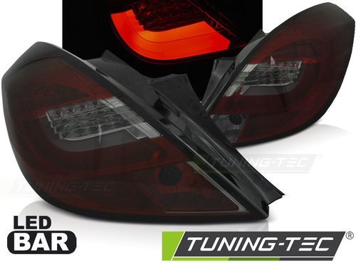 OPEL CORSA D 3D 04.06-14 ROSU SMOKE LED BAR