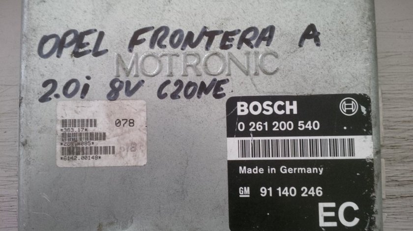 opel frontera 2.0 c20ne 91140246EC BOSCH 0261200540