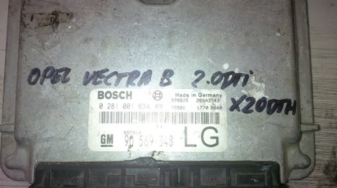 opel vectra b 2.0dti x20dth 90569348LG BOSCH 0281001634