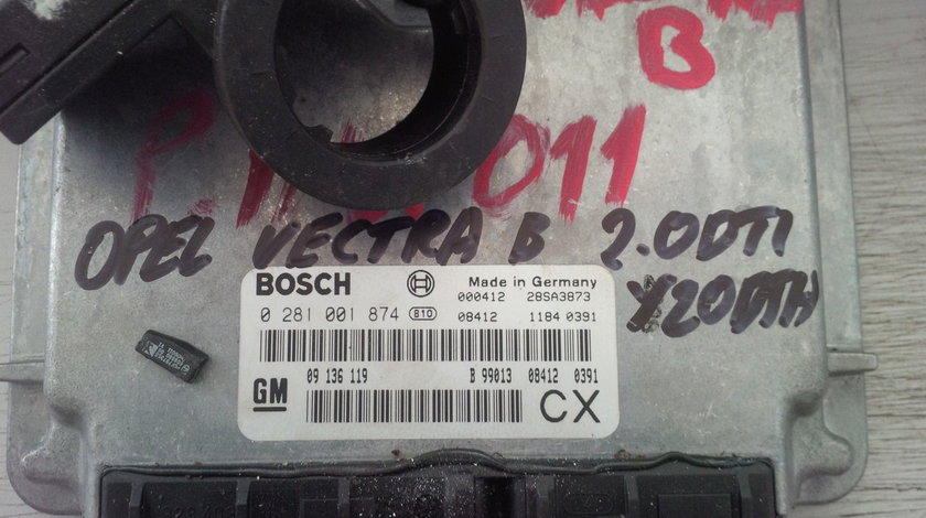 opel vectra b 2.0dti y20dth 09136119CX BOSCH 0281001874