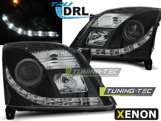 OPEL VECTRA C 04.02-08.05 TRU DRL BLACK XENON D2S