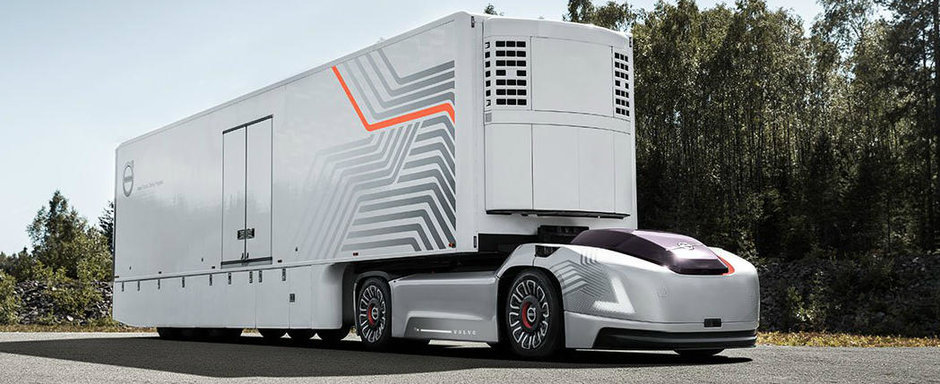 Opreste-te din tot ce faci si admira noua creatie Volvo. Este un cap tractor autonom, FARA CABINA Opreste-te din tot ce faci si admira noua creatie Volvo. Este un cap tractor autonom, FARA CABINA