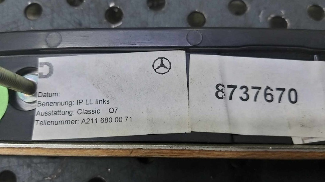 Ornament bord mercedes e class w211 a2116800071