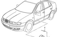 Ornament boxa Volkswagen Polo 9n 2002 2003 Hatchba...