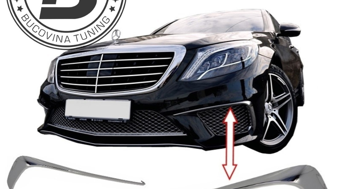 Ornament Bumerang Crom Bara Fata compatibil cu MERCEDES S-Class W222 (2013+)