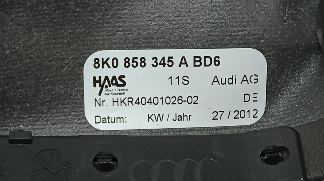 Ornament coloana de volan 8k0858345A Audi A4 B8/8K [facelift] [2011 - 2016] 2.0 tdi CJCA