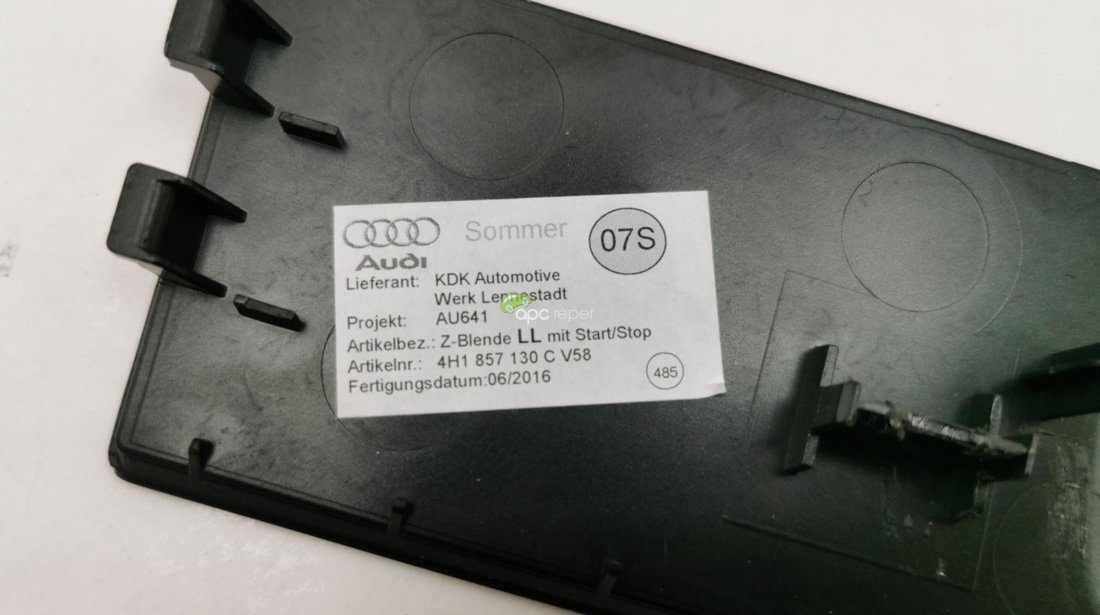 Ornament Consola Audi A8 4H (2011 - 2017) - Cod: 4H1857130C