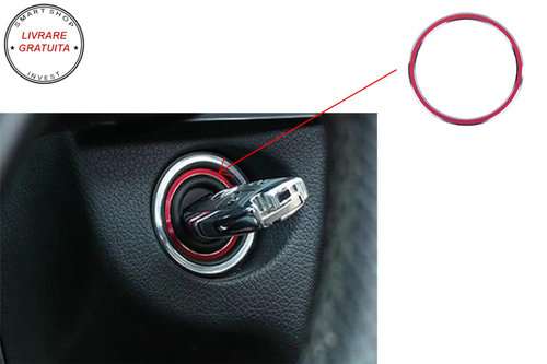 Ornament Contact rosu din Aluminiu Mercedes A Class W176 B Class W246 CLA Class C1