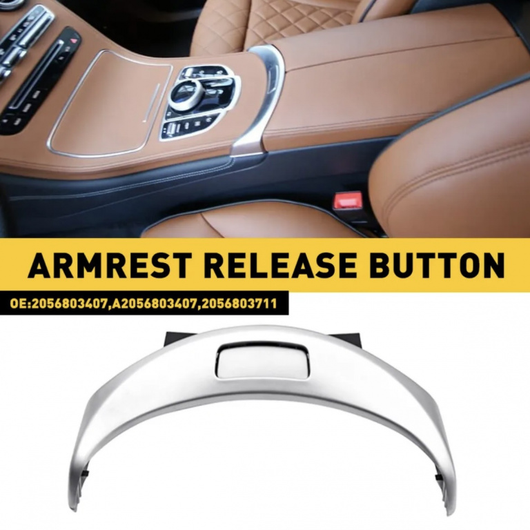 Ornament Cotiera + Buton Deschidere Nty Mercedes-Benz C-Class W205 2013→ Crom EZC-ME-286