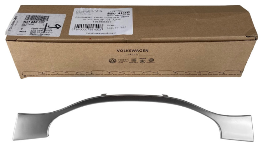 Ornament Crom Consola Ceas Bord Volan Oe Audi A6 C7 2010→ 4G1858357