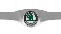 Ornament Crom Grila Radiator + Emblema Oe Skoda Fa...