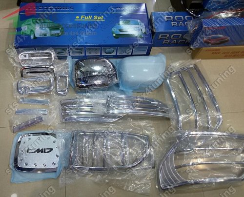 ORNAMENT EXTERIOR CROM SET TOYOTA LAND CRUISER PRADO FJ90 1997-2002 [19-BUC]