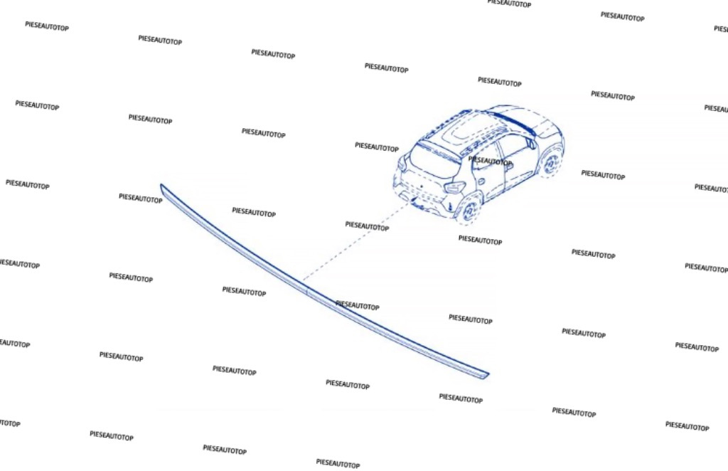 Ornament haion capota portbagaj Dacia Spring NOU 848106391R OE