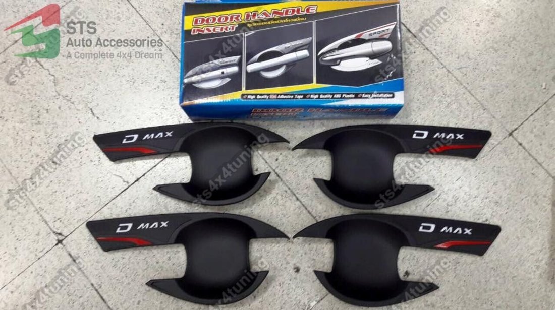 ORNAMENT MANERE NEGRE MATTE ISUZU D-MAX 2012-2018 [V1]