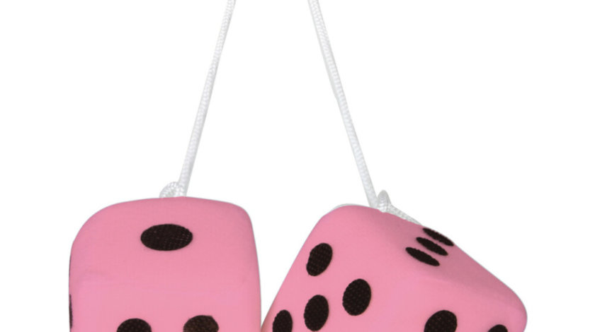 Ornament Parbriz Zaruri Lampa Lucky Vegas Fuzzy Dices Pink LAM37653