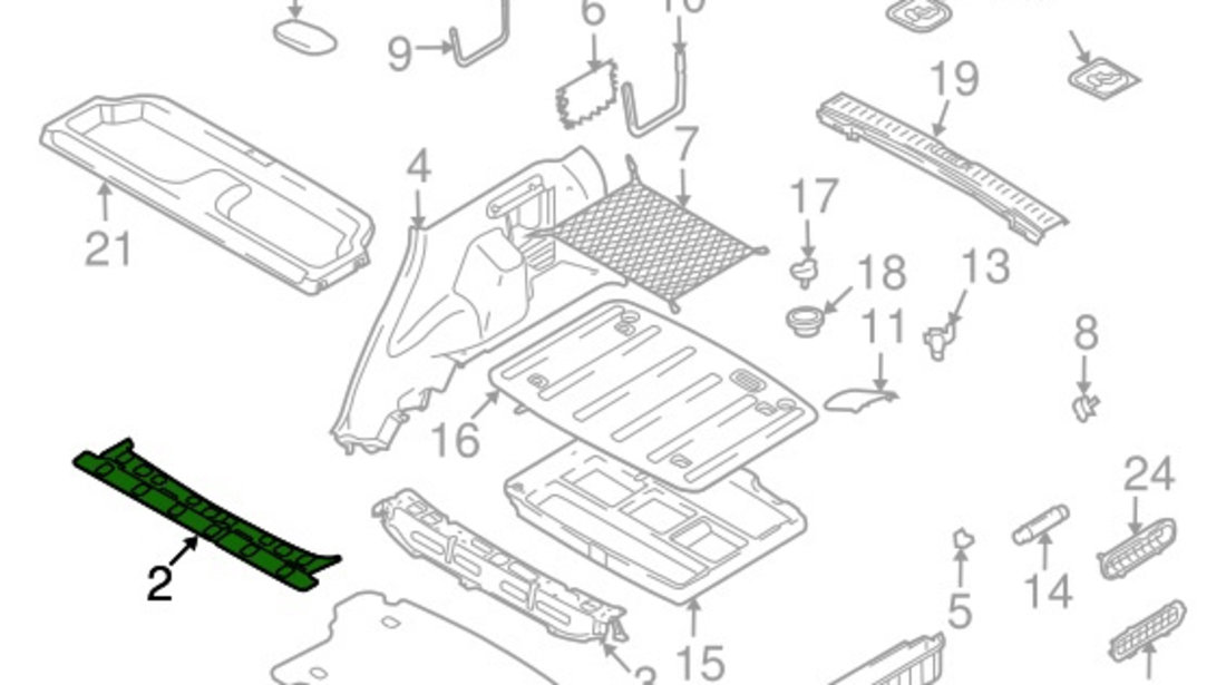 Ornament Podea Portbagaj Oe Hyundai Tucson 2006-2007 Bej 857602E100J9