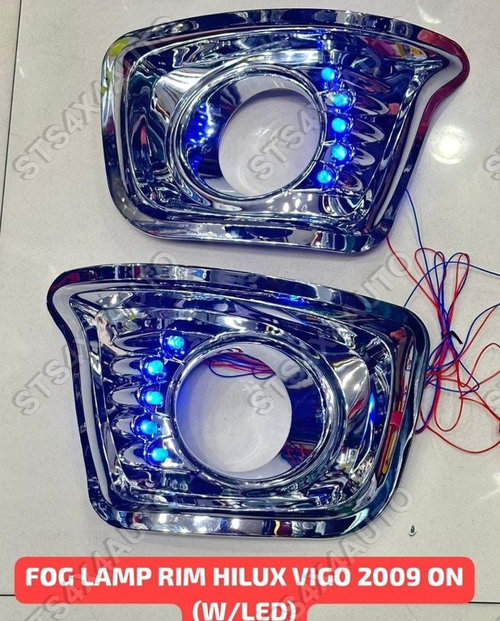 ORNAMENT PROIECTOARE CROMATE CU LED TOYOTA HILUX VIGO 2009-2011 [V1]