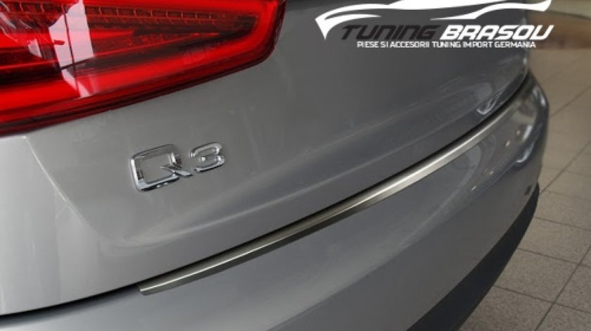 Ornament protectie bara spate din inox pentru AUDI Q3 din 2011-Prezent