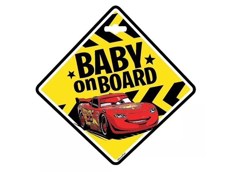 Ornament Semn Avertizare Geam Interior Cars Baby On Bord D59610