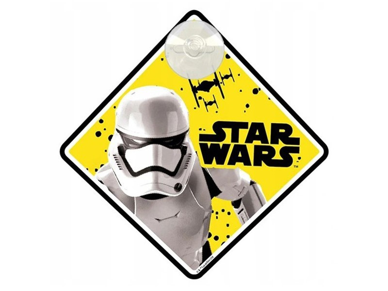 Ornament Semn Avertizare Geam Interior Disney Star Wars Stormtrooper D59624