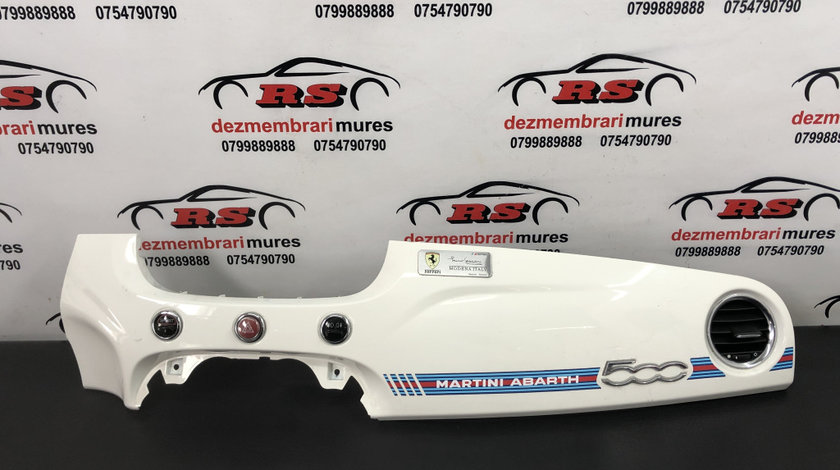 Ornament trim bord Fiat 500 Abarth 500 Esseesse 1.4 T-JET 16V Manual, 160cp Martini Edition sedan 2009 (51803289)