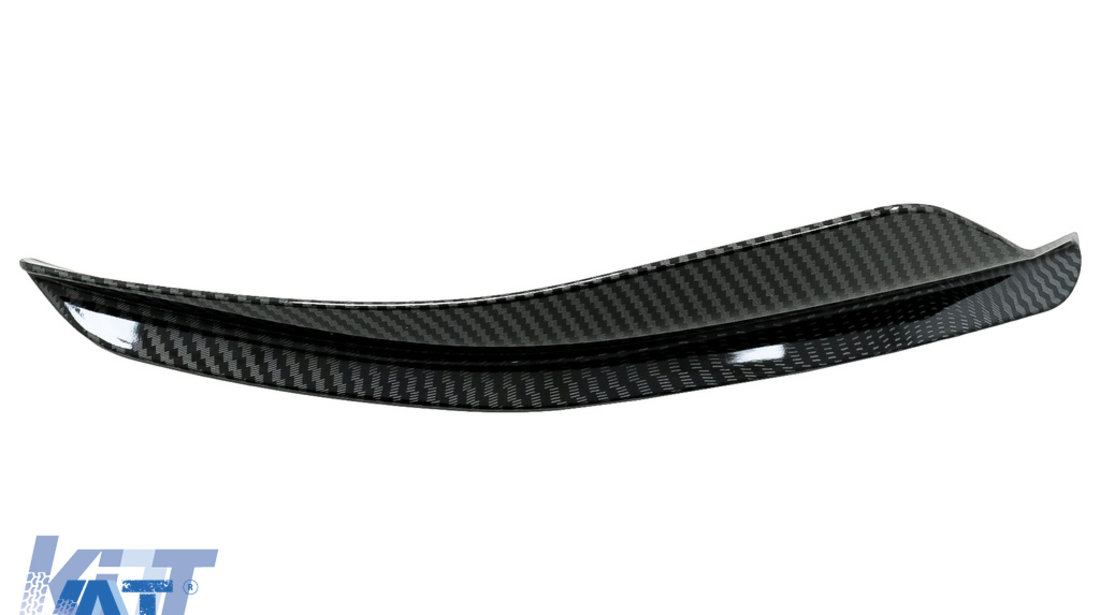 Ornamente bara fata flapsuri compatibil cu VW Golf 8 Mk8 MQB GTI / R-Line (2020-Up) Carbon Look