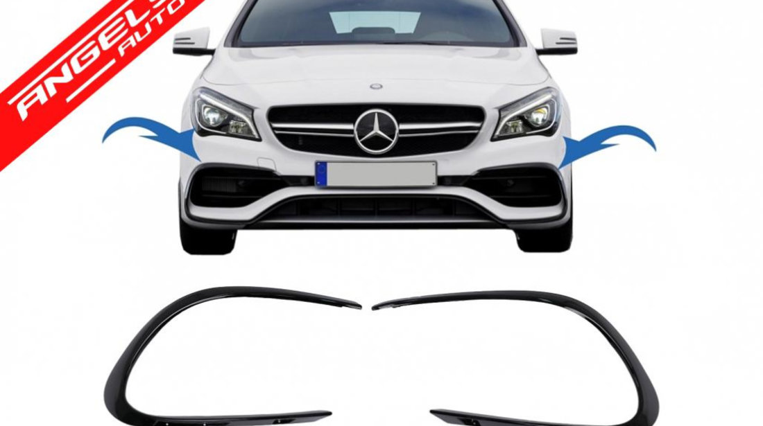 Ornamente bara fata Mercedes CLA W117 C117 CLA45 Design Black Shine