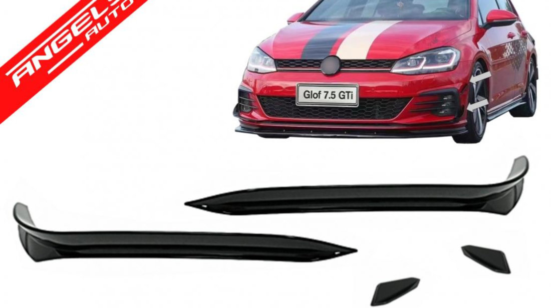 Ornamente bara fata VW Golf 7.5 GTI (2017-2020) Negru Lucios