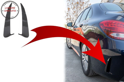 Ornamente Bara Spate Flapsuri Mercedes C Class W205 (2014-2020) Carbon Film