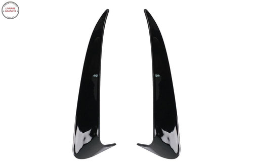 Ornamente bara Spate flapsuri Mercedes C Class W205 (2014-2020) Negru Lucios