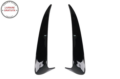 Ornamente bara Spate flapsuri Mercedes C Class W205 (2014-2020) Negru Lucios