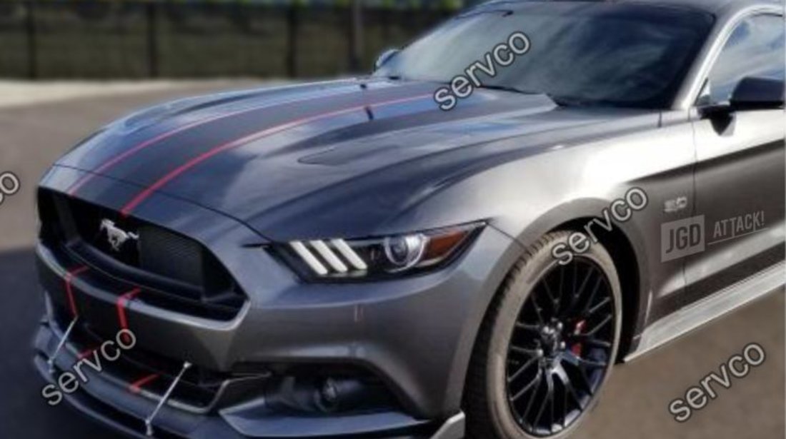 Ornamente canards bara fata Ford Mustang GT, EcoBoost, V6 2015-2017 v4