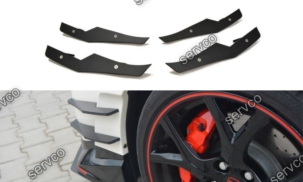 Ornamente canards bara fata Honda Civic Mk9 Type R 2015- v11 - Maxton Design