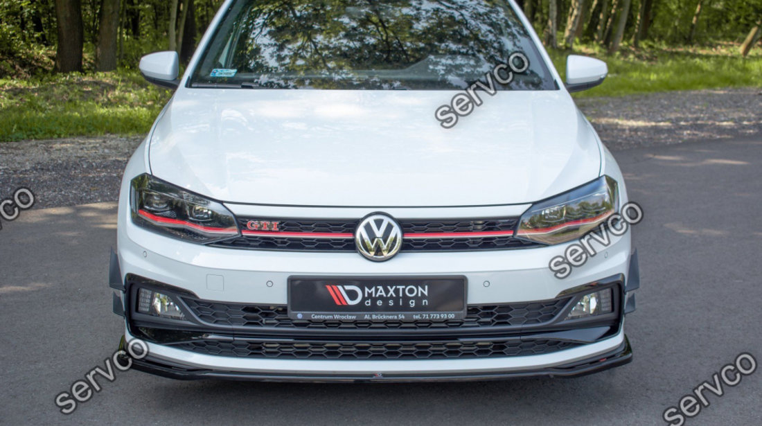 Ornamente canards bara fata Volkswagen Polo Mk6 GTI 2017- v14 - Maxton Design
