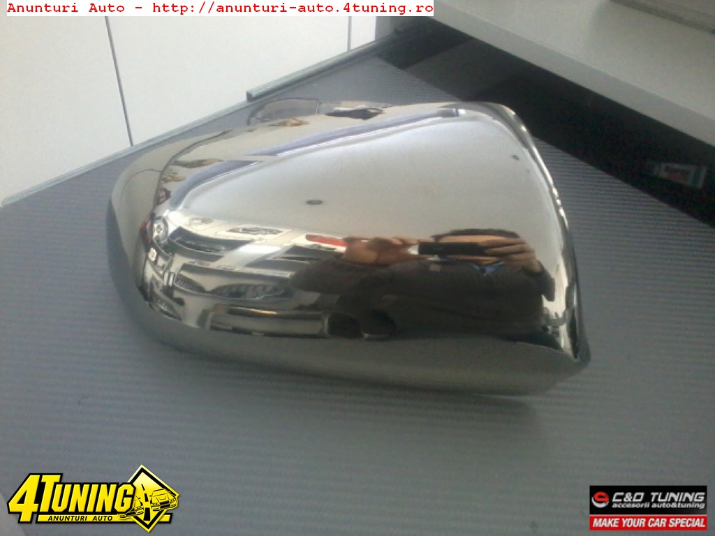 ORNAMENTE CAPACE CROMATE PENTRU OGLINDA AUDI A4 8E