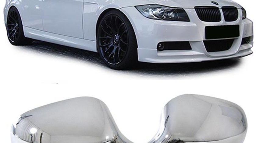 ORNAMENTE/CAPACE OGLINZI CROMATE BMW E90/E91 facelift