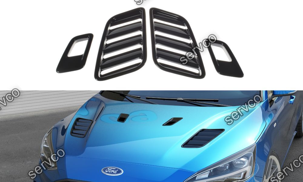 Ornamente capota Ford Focus Mk4 2018- v1 - Maxton Design
